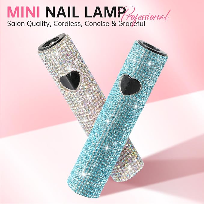 UV Light for Gel Nails, Handheld UV Nail Lamp | Portable LED Nail Lamp, Mini Nail Dryer, USB Nail Light for Fast Curing