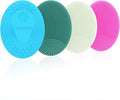 4 Pack INNERNEED Silicone Face Scrubber for Deep Cleansing and Exfoliation | Hygienic Food-grade Soft Facial Cleansing Brush, Gentle for All Skin Types, Blackhead Remover, Portable