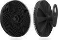 Food-Grade Silicone Body Scrubber Exfoliating & Massaging Bath Brush Black | INNERNEED Hygienic Shower Scrub Skin Wash Bath Tool for All Skin Types, Lathers Well, Longer Service Life