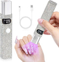 Handheld Cordless UV Nail Lamp with LCD Display | Mini UV LED Light for Gel Nails, Portable Flash Cure Lamp, Rechargeable USB Nail Dryer Fast Curing Salon & Home DIY