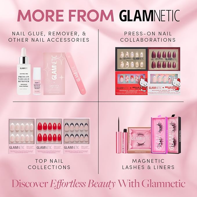Glamnetic Handheld UV LED Nail Curing Lamp - Compact Travel | Compact curing lamp for gel and press-ons. Lightweight, travel-friendly design. USB compatible, easy to use