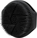 Silicone Body Scrubber for Men Women, Dual-Sided Bath Brushes Gentle Exfoliating Body Scrubber Scalp Massager for Deep Cleansing, Soft Silicone Loofah Body Washing Brushes (Black)