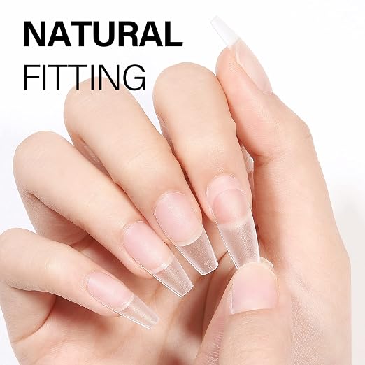 AILLSA 4 in 1 Nail Glue Gel for Acrylic Nail Tips, 15ML UV Nail Glue | Long Lasting Brush On Nail Glues for Clear Fake Nail Tips and Rhinestone Pearl Foil, Lamp Curing Needed