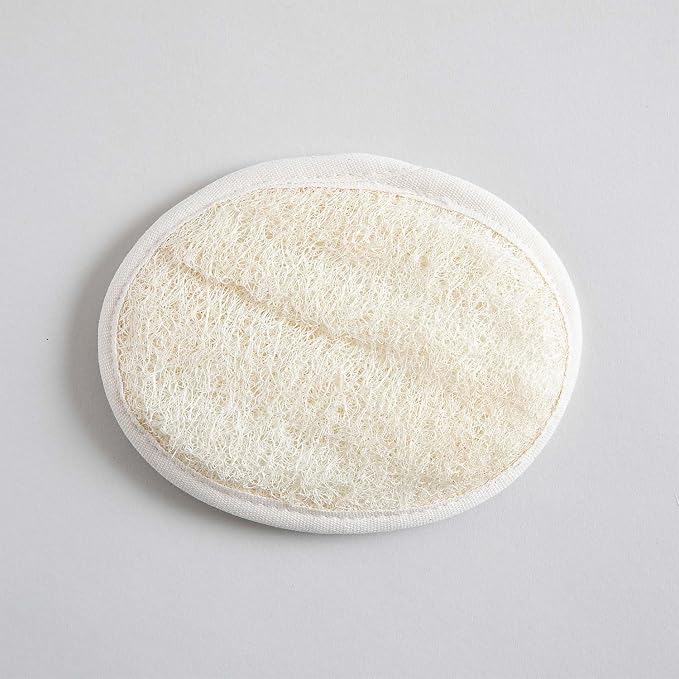 Chakra Fiber Exfoliating Loofah Pad Scrubber for Face and Body - Deep Cleansing Scrub Sponge, Essential Bath and Shower Accessory