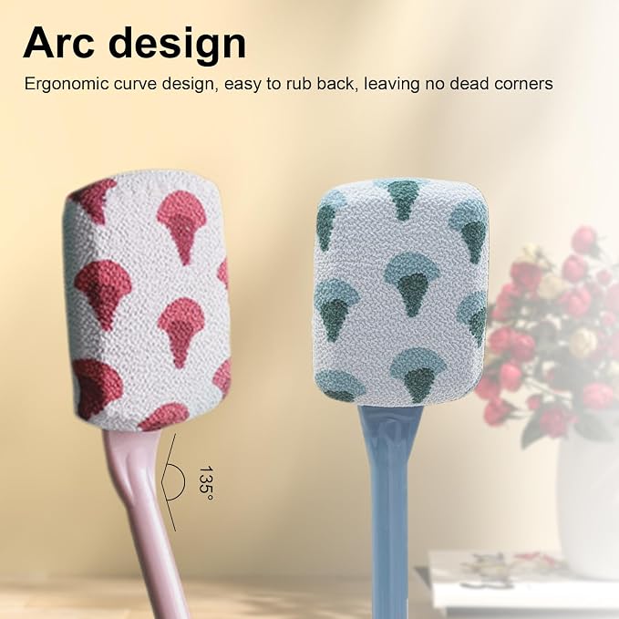 Shower Back Brush,Non-Slip Shower Brush with Long Handle,Gentle Exfoliation, No Harm to Skin, Suitable for All Kinds of Skin