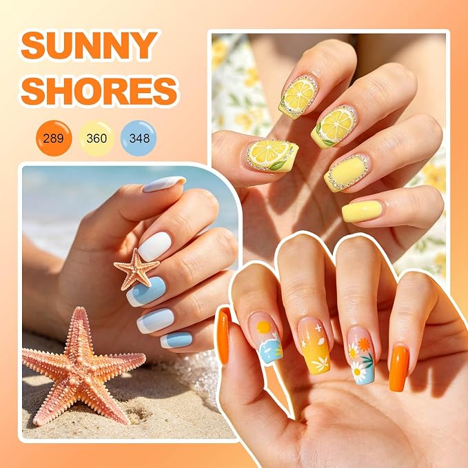 phoenixy 30pcs Gel Nail Polish Set - 24 Colors Gel Polish Set with 2pcs Base & 4 Effects Top Coat Glitter Pink White Black Red Purple Blue Yellow Green Uv Gel Colors DIY Gifts for Women Girls PCG9007