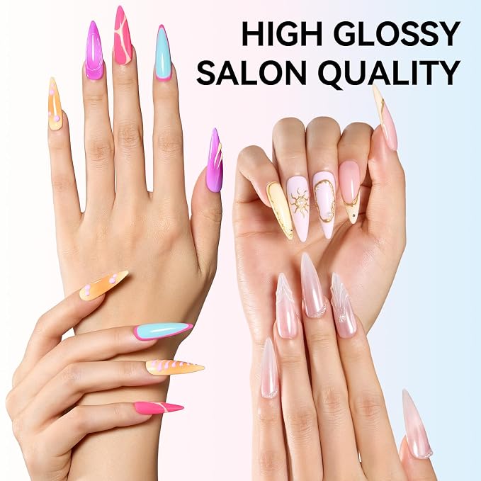 Makartt Hema-Free Gel Base Coat 15ML Upgraded Mild Formula | TPO-Free, Long Lasting, Clear Gel Polish Soak Off UV LED Lamp Needed, No More Damaged Nails, for Home DIY Gift Salon