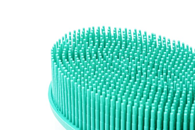 Premium Sensory Brushes for Kids or Autism,Soft Silicone Body Scrubber,2 in 1 Sensory Room Occupational Therapy,Silicone Loofah,Pets Shower Brush Bath Brush Shampoo Brush (3pcs(Big Oval))