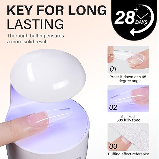 AILLSA Solid Gel Nail Glue for Nail Tips Strong Nail Glue for Press Ons | Professional Fake Acrylic Soft Nails Glue U V Lamp Curing Needed - Long Lasting 15g / 0.5fl.oz