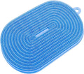 21.3" Silicone Foot & Back Scrubber Mat, Non-Slip Suction Cups Blue | Strong Suction Cups, Large, Silicone, Easy-Clean,Hangable,Perfect for pregnant women, seniors, anyone with limited mobility