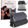 CORATED African Net Sponge Authentic, Shower Net with Knots Bath Sponge | Exfoliating Loofah Body Scrubber for Women Daily Use Body Care, Travel Portable Bath Accessories for Bathroom
