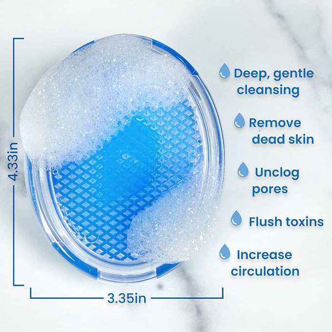 Dylonic Exfoliating Body Scrub Razor Bump Brush and Ingrown Hairs Solution - Skin Exfoliator for Body Shaving Irritation, Strawberry Legs, Armpit, Bikini Line - Exfoliator Scrubber Loofah