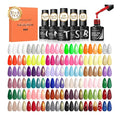 PEACECOLOR 40PCs Gel Nail Polish Set 35 Neon Colors Red Green Pink Yellow Gel Polish with 5Pcs Glossy/Matte/Glitter Top Base Coat Long Lasting Nail Gel Kit Gifts for Women DIY Home Salon