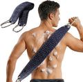 Exfoliating Back Scrubber for Shower, 38 Inch Double-Sided Bath Exfoliator | Back Washer with Handles for Deep Skin Cleansing, Washcloth Towel to Gently Exfoliate & Cleanse Back Effortlessly for Men