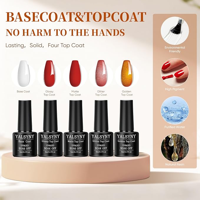 NAIL POLISH KIT with U V Lamp and Drill Starter Kit 36 Colors Gel Nail Polish Nail Art Gel Manicure Kit