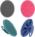 INNERNEED Silicone Body Cleansing Brush Exfoliating Scrubber, Pack of 4 | Gentle Massage, Deep Clean, Hygienic Shower Scrub Brush Soft Bristles for All Skin Types, Easy to Hold