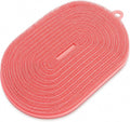 21.3" Silicone Foot & Back Scrubber Mat, Non-Slip Suction Cups Pink | Strong Suction Cups, Large, Silicone, Easy-Clean, Hangable,Perfect for pregnant women, seniors, anyone with limited mobility