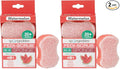 Spongeables Pedi-Scrub Foot Buffer, The Soap is in The Sponge, Contains Tea Tree Oil, Foot Exfoliating Sponge with Heel Buffer and Pedicure Oil, 20+ Washes, Watermelon Scent, 2oz Sponge, 1 Count