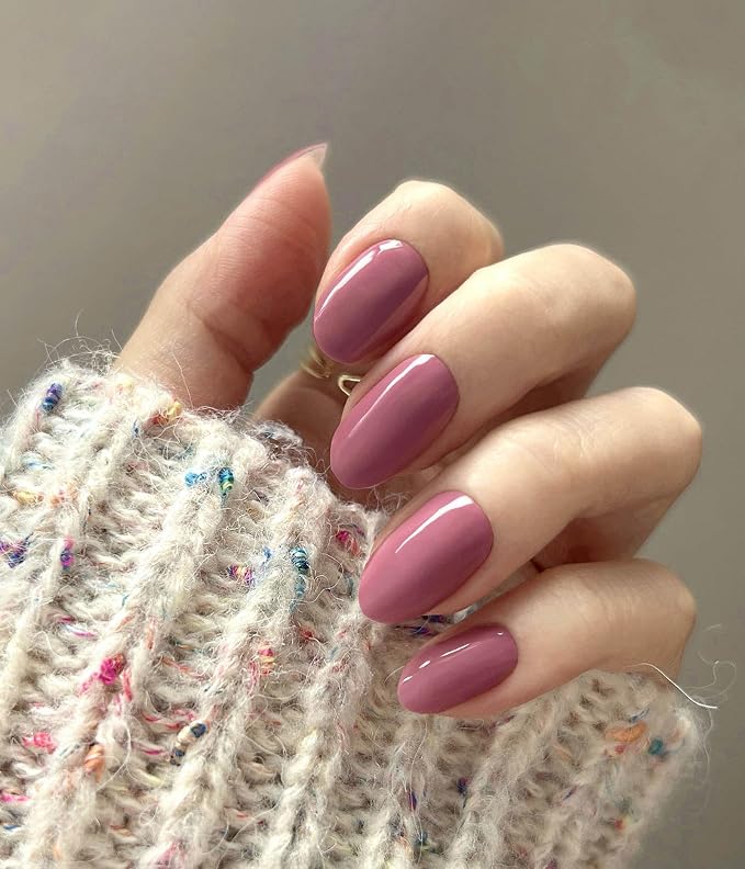 Nail Polish Strips - No UV Lamp Needed (Drama Queen Pink) | 22 Pcs Salon Quality Gel Nail Stickers - Long Lasting Wraps Easy Application and Removal