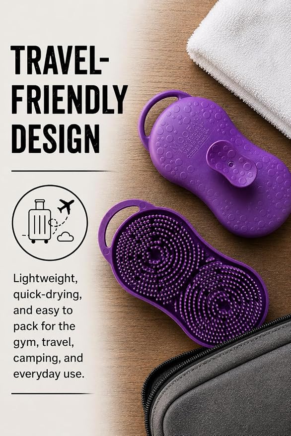 MOOFAH™ Body Scrubber- Deep Cleansing, Gentle Exfoliation for Smoother Skin-Quick-Dry, Durable Design for Everyday Use-Made in USA