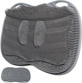 XL Silicone Shower Foot Scrubber Mat with Suction Cups, Foot Washer for Shower, Foot and Back Scrubber for Smooth Shower Wall or Floor, Grey, 17.32 x 12.99 in