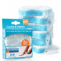 Spongables Pedi Scrub Foot Exfoliating 5+ Wash Travel Sponge, Clean & Fresh, 6 Count