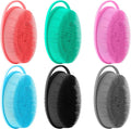 Soft Loofah Silicone Body Scrubbers - 6 Pack Exfoliating Shower Scrubbers for Men & Women
