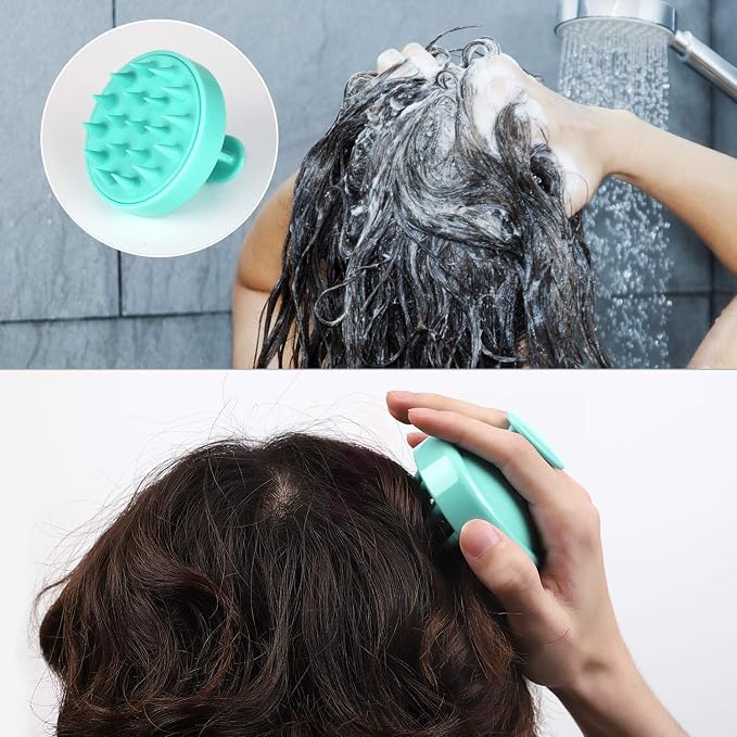 HEETA 2-Pack Hair Scalp Massager Shampoo Brush with Hair Scalp Massager Brush Bundle