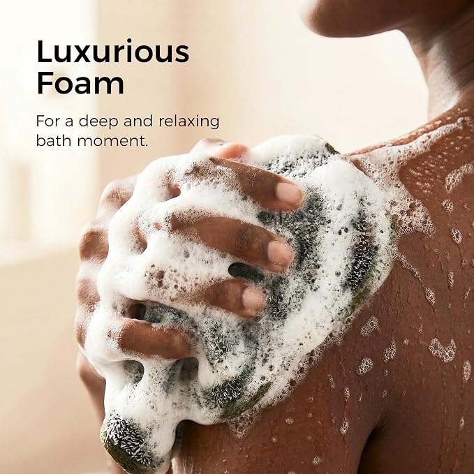ZOMCHI 3 Pack Exfoliating Washcloth, Premium Facial and Body Wash Cloths with Softness and Scrubbing Two Sides, Bath Cloths for Women and Men (Smoke)