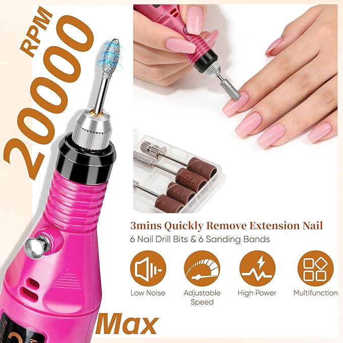 NAIL POLISH KIT with U V Lamp and Drill Starter Kit 36 Colors Gel Nail Polish Nail Art Gel Manicure Kit