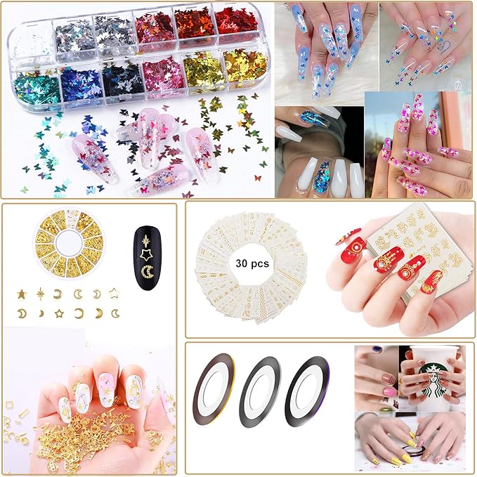 2026 Upgrad 116 PCS Portable Electric Nail Drill with 120W UV LED Nail Lamp Set,Gel Light Drill Kit,Acrylic Nails Gel Polishing Shape Tools Supplies Set,Manicure Pedicure Nail Files DIY