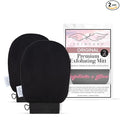 Seraphic Skincare Original Premium Exfoliating Mitt for Body (2pc) – 100% Vegan Viscose Traditional Body Scrub Glove Kessa Korean Washcloth – Body Exfoliator for Self-Tan Removal & Keratosis Pilaris