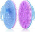 INNERNEED Magnetic Silicone Body Scrubber, Hygienic Shower Brush, Purple | Gentle Exfoliating & Deep Cleansing Body Brush for Daily Shower, Skin Vitality