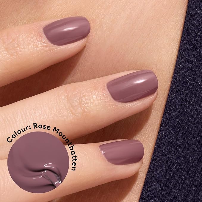 Manucurist Green Flash Rose Mountbatten Taupe Pink LED Gel Nail Polish | LED Gel Polish & Semi-Permanent Nail Varnish, UV Nail Lamp - 12-Free, Bio-Sourced, Vegan, Made in France, 0.5 fl oz