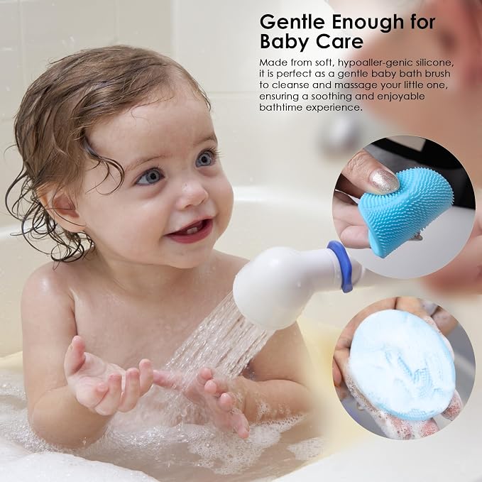 4 Pack INNERNEED Silicone Face Scrubber for Deep Cleansing and Exfoliation | Hygienic Food-grade Soft Facial Cleansing Brush, Gentle for All Skin Types, Blackhead Remover, Portable