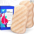 Konjac Sponge Body (2 Pack) Exfoliating Walnut | Microplastic Free 100% Natural | Non-Toxic | Biodegradable | Eco-Friendly | Plastic Free Packaging