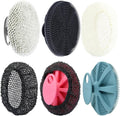 Food-Grade Silicone Body Scrubber with Exfoliating Net Sponge Case, 4pcs | Handheld Bath Cleansing Scrub Shower Brush Set For Women Men, All Skin Types, Deep Clean, Lather Well, INNERNEED