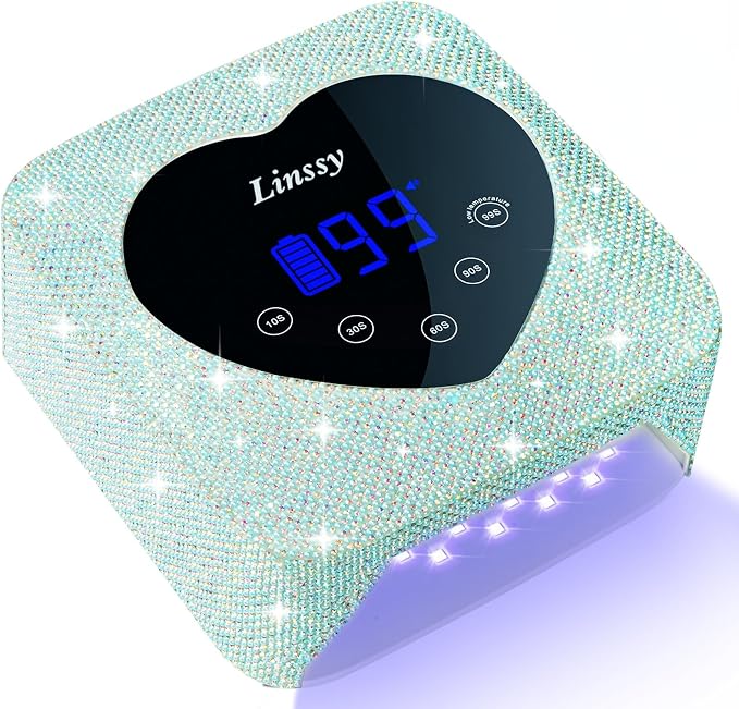 72W Cordless UV LED Nail Lamp for Gel Nails,Nail Dryer with 5 Timers | Large Heart Shape Smart LCD Screen with Touch Control UV Light for Gel Polish, Professional LED Nail Lamp at Salo,Home
