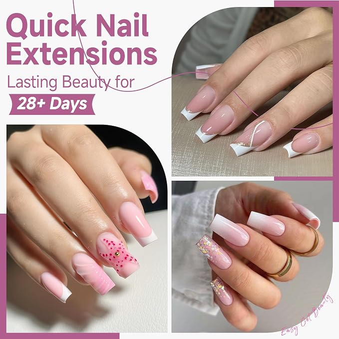 UNA GELLA Medium Square Nail Tips Fake Gel Nails 120pcs Pre-buff Matte | Square Full Cover False Nail Tips Clear Acrylic Nails No C Curve Tips for Press on Nail Extensions Home DIY Salon 12 Sizes