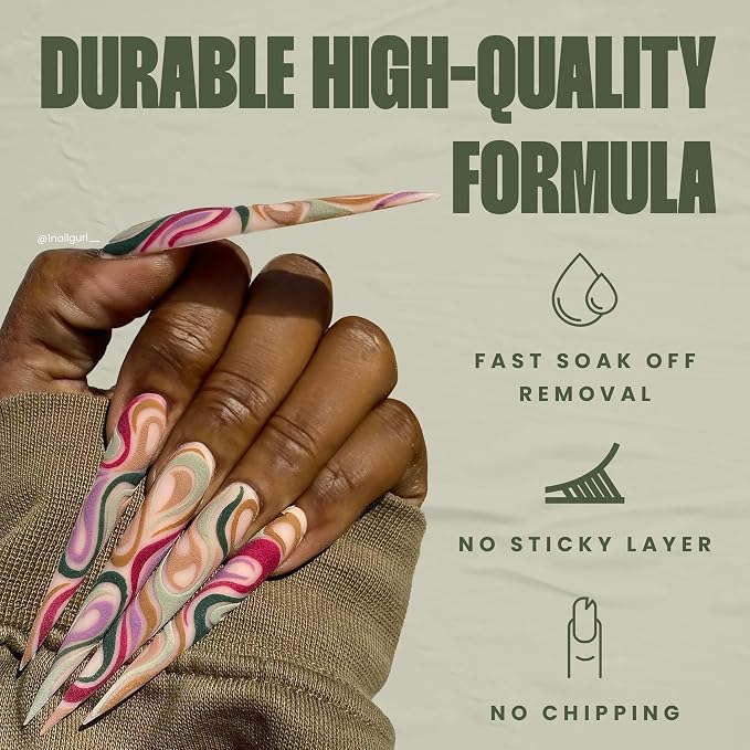 V Beauty Pure Non-Wipe Gel Top Coat Nail Polish - Long-lasting, Matte, 15ml | No Chip Nail Polish Topcoat with Matte Finish for Stronger Nail Beds - Led & UV Light Gel Polish for Pedicures & Manicures