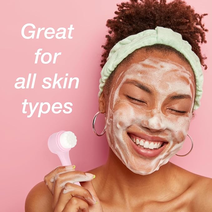 3pc Facial Cleansing & Exfoliating Set - Complete Face Cleanser Collection | Gentle Exfoliating Scrub, Cleansing Brush & Face Wash. Skincare Kit for All Skin Types & Women