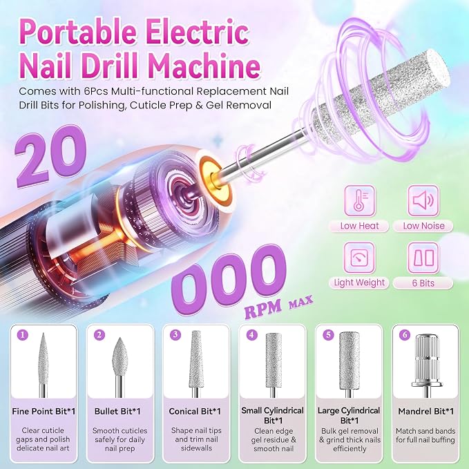 VANREESA 95PCS Gel Nail Polish Set with Nail Lamp and Electric Nail Drill | 56 All Seasons Colors Gel Nail Polish with Base Coat & 4 Top Coat Professional Gel Nail Kit for Beginners Gifts for Women