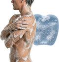 Silicone Back Scrubber for Shower – Body Scrubber & Exfoliating Back Brush for Men and Women – Soft Bristle Shower Scrubber & Back Massager Hands-Free (Baby Blue)