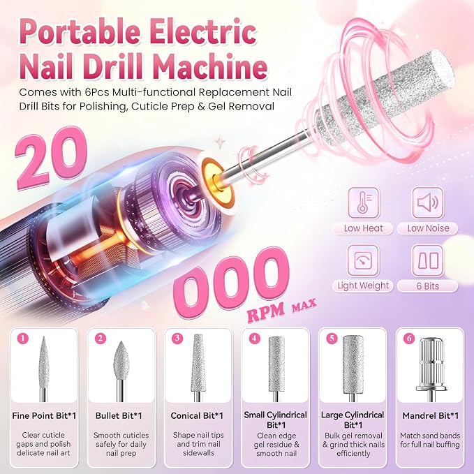 VANREESA 95PCS Gel Nail Kit with 48W U V Nail Lamp and Electric Nail Drill | 56 All Seasons Colors Gel Nail Polish with 1 Base & 4 Top Coat Complete Gel Nail Polish Set for Beginners Gifts for Women