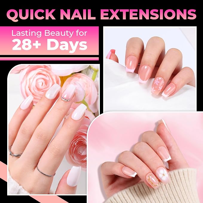UNA GELLA 510Pcs Short Coffin Nails Tips Soft Gel Half Matte 15 Sizes | Acrylic Full Cover Nail Tips Short Coffin Press on Nails Pre-shaped Clear False Nails For Nail Extensions Home DIY Salon