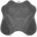 Silicone Shower Foot Scrubber Mat, Dual-Sided, 11.8 x 11 in, 1 Pack | Foot Scrubber in Shower for Deep Cleaning & Exfoliation. Wall-Mounted or floor use with suction cups for feet and back.