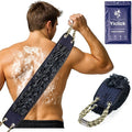 Yiclick Back Scrubber for Shower, Exfoliating Washcloth Towel with Handle, Body Scrubber Exfoliator, Bath Sponge Loofah Luffa, Back Washer Wash Cloth for Men Women, Korean Exfoliate Body Scrub