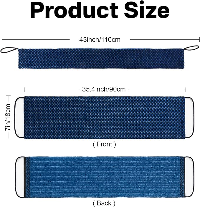 Yiclick Dual-Textured Exfoliating Washcloth Towel - Back Scrubber for Use in Shower Bath, Exfoliating Body Scrubber Exfoliator, Japanese Exfoliate Loofah Lufa Sponge Wash Cloth for Women Men