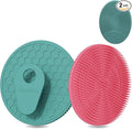 INNERNEED Silicone Body Scrubber Gentle Exfoliating Brush Set, Green+ Pink | INNERNEED Food grade Deep Cleansing Shower Scrub for All skin types, More Hygienic and Well Lather