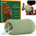 Yiclick African Net Sponge Authentic with Knots - Exfoliating Washcloth Towel, Back Scrubber for Shower Bath, Exfoliating Body Scrubber Exfoliator, African Rags Wash Cloth Loofah Lufa Sponge